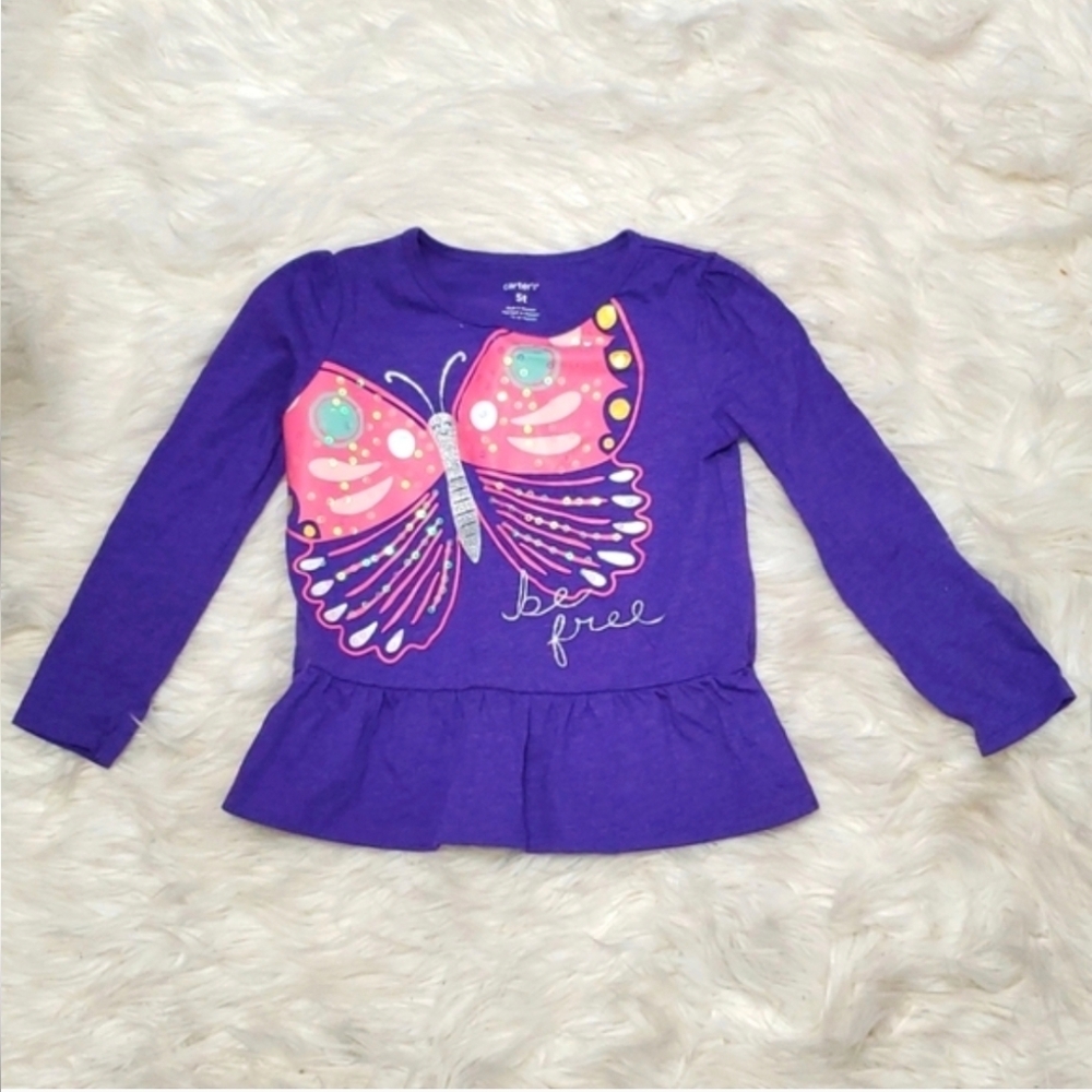 LIKE NEW: CARTER'S PEPLUM TOP